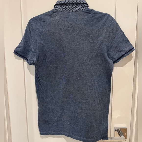 Ted baker blue polo shirt size 2 XS preppy business casual - Picture 7 of 7